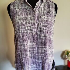 Velvet heart sleeveless top large